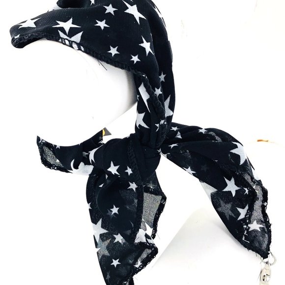 Patriotic Scarf Bracelet - Stars with Silver Charm - Picture 4 of 5